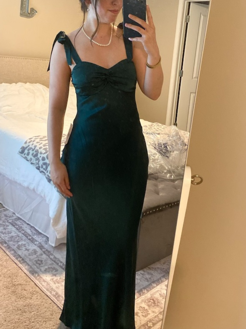 Emerald Green Wedding Guest/Formal Dress